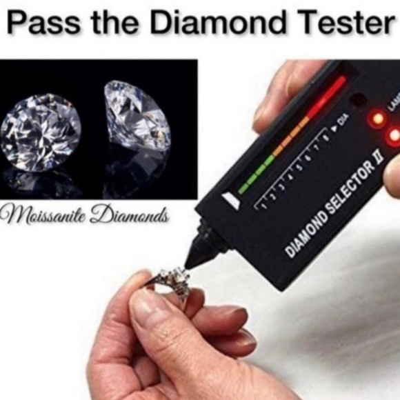 Elegant 6ct Certified Moissanite Silver Stud Earrings - Picture 7 of 8